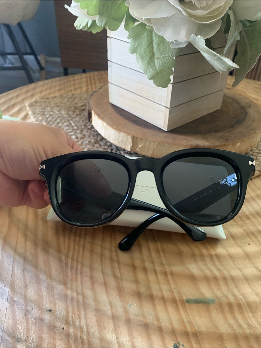 Burberry Black Men's Sunglasses with Dark Lenses
